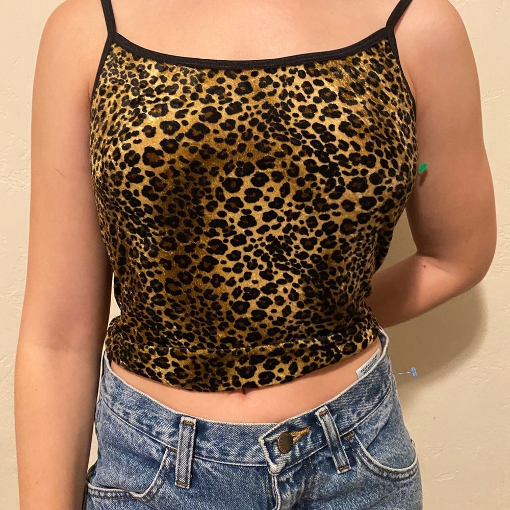 cheetah tank top